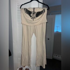 Tan Graphic Women's Set
